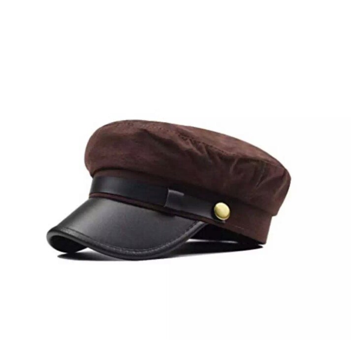 Topi Pria terbaru- Sailorman Army-Topi Pelaut- Leather Cap- Cadet Military-topi Ariel-Korean style