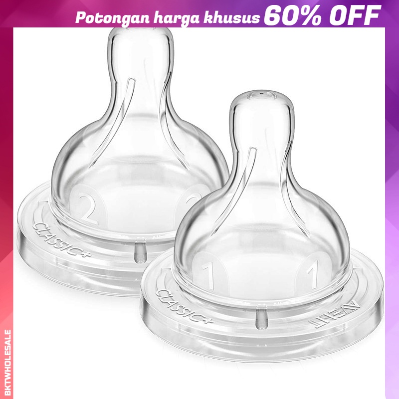 Dot Bayi Botol Susu  Wide Neck Bottle Pacifier Nipple Replacement Teat  BPA-Free Ready Stock