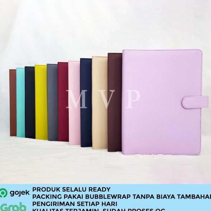 

HRG DISKON Binder Kulit Polos 20 Ring Organizer Kertas A5 Berkualitas Termurah