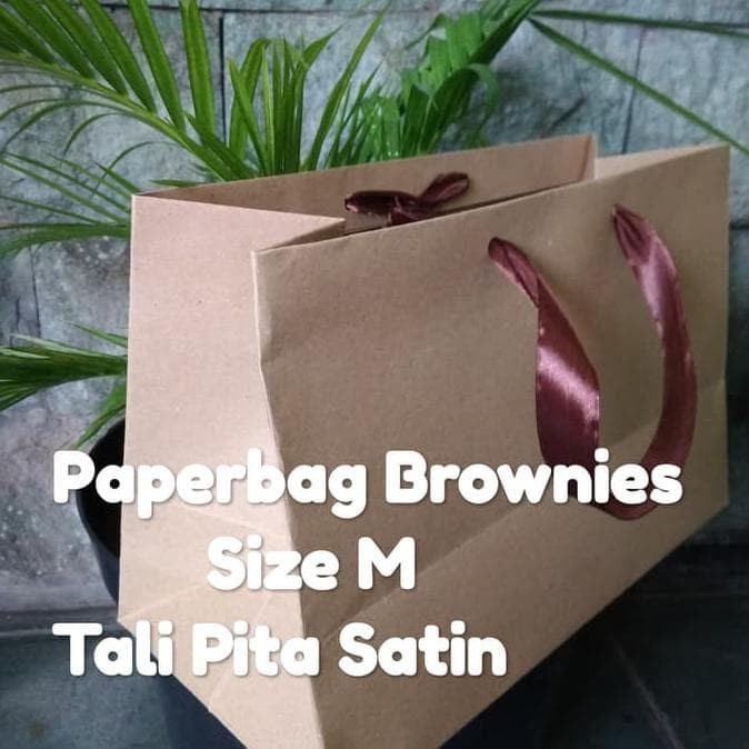 

(TERLARIS) Jual Paperbag Paper Bag Souvenir Tas Kertas Polos Size Brownies Kue