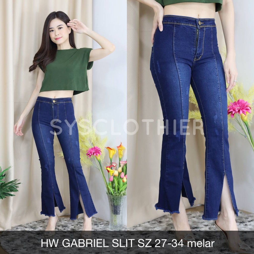 CELANA JEANS WANITA HW GABRIEL SLIT