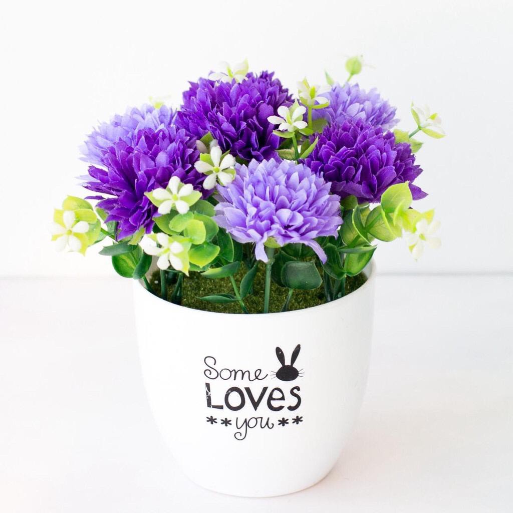 COD BUNGA HIAS DANDELION BUNGA PLASTIK BUNGA TANGKAI BUNGA BONSAI BUNGA IMPORT BP1120-BIRU