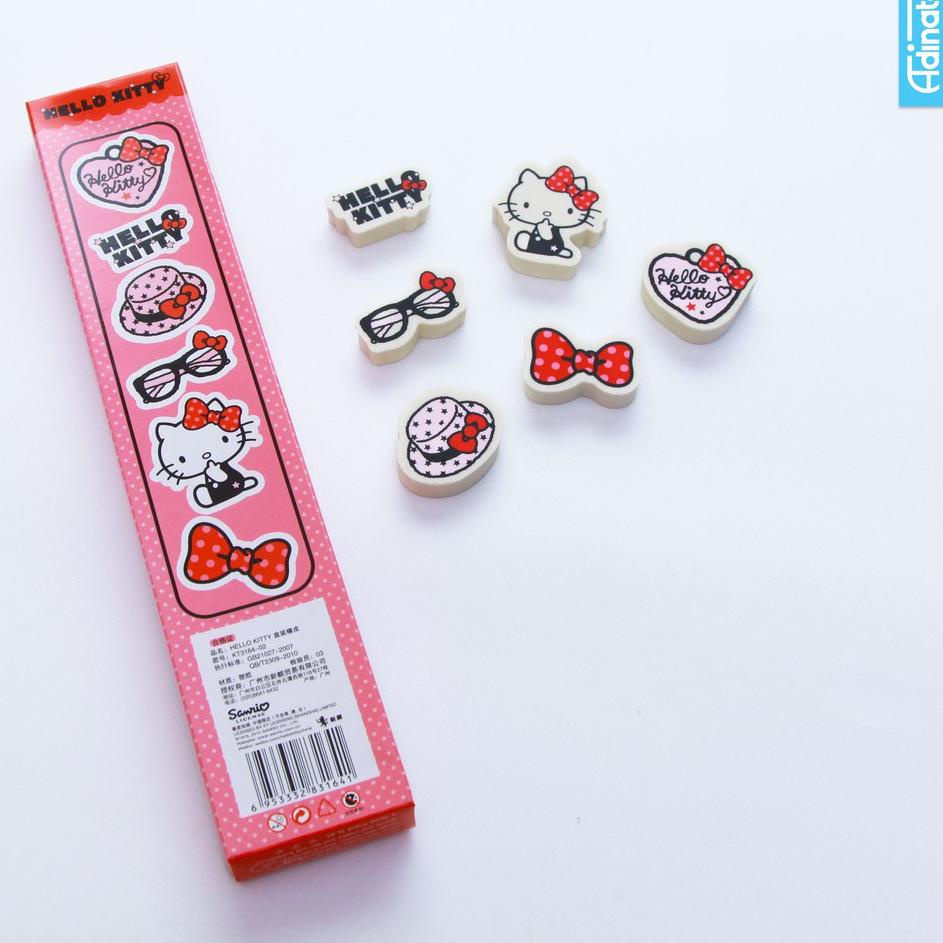 

Diskon Ekonomis Hello Kitty Eraser Set 6pcs Adinata / Penghapus