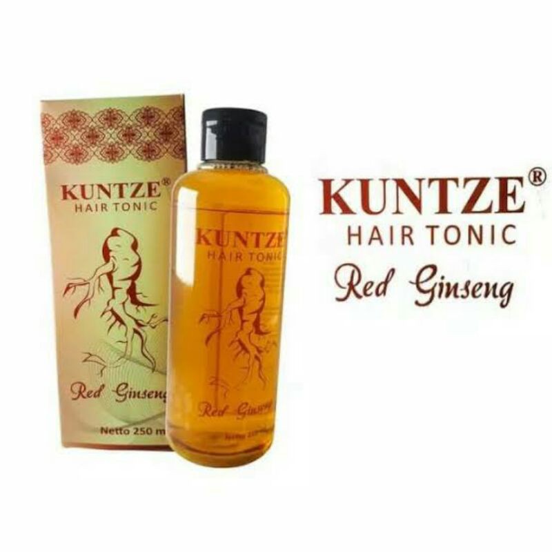 PENUMBUH RAMBUT KUNTZE RED GINSENG HAIR TONIC ORIGINAL BPOM