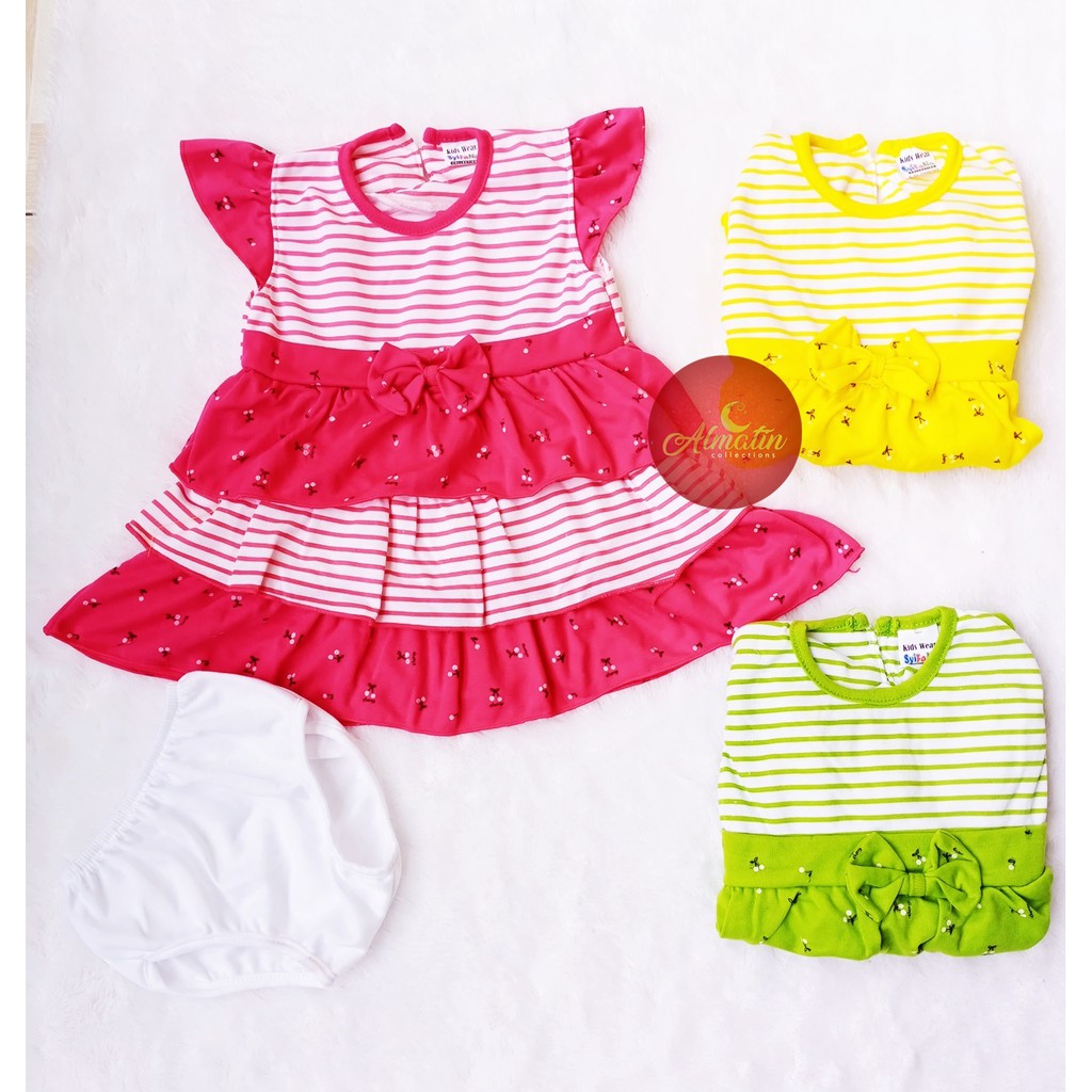 Baju Bayi Model Dress MURAH baby girl 3-18 Bulan