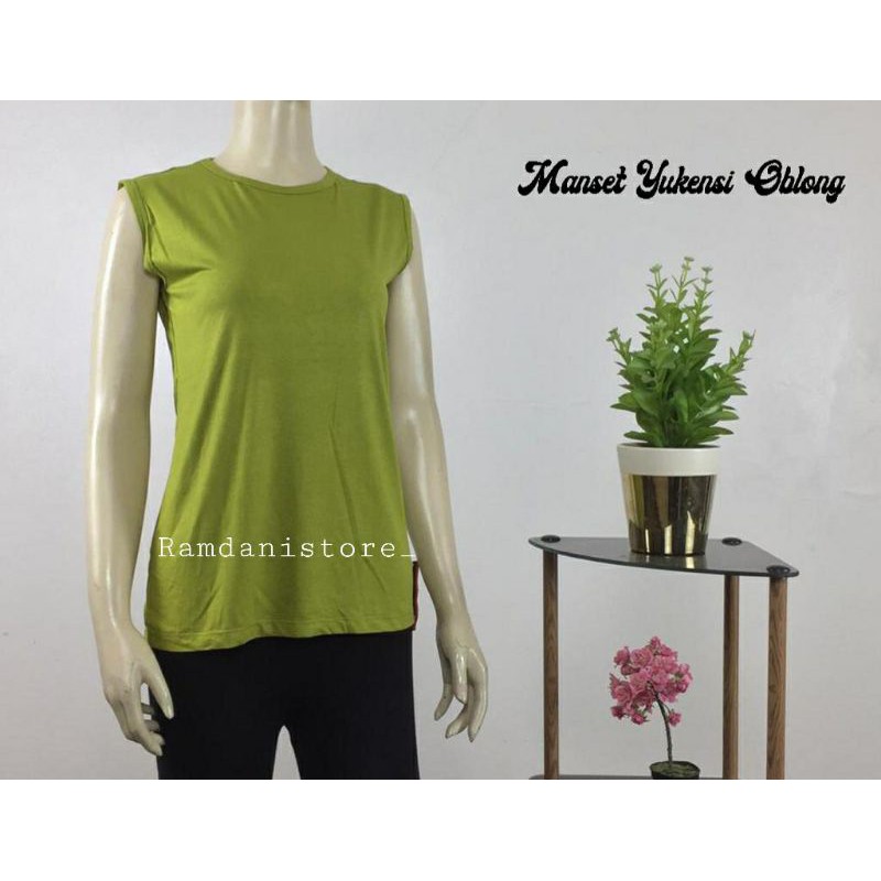 Baju Manset Tanpa Lengan Wanita Rayon Premium Standard &amp; Jumbo,Manset Lekbong, Manset Yukensi Oblong