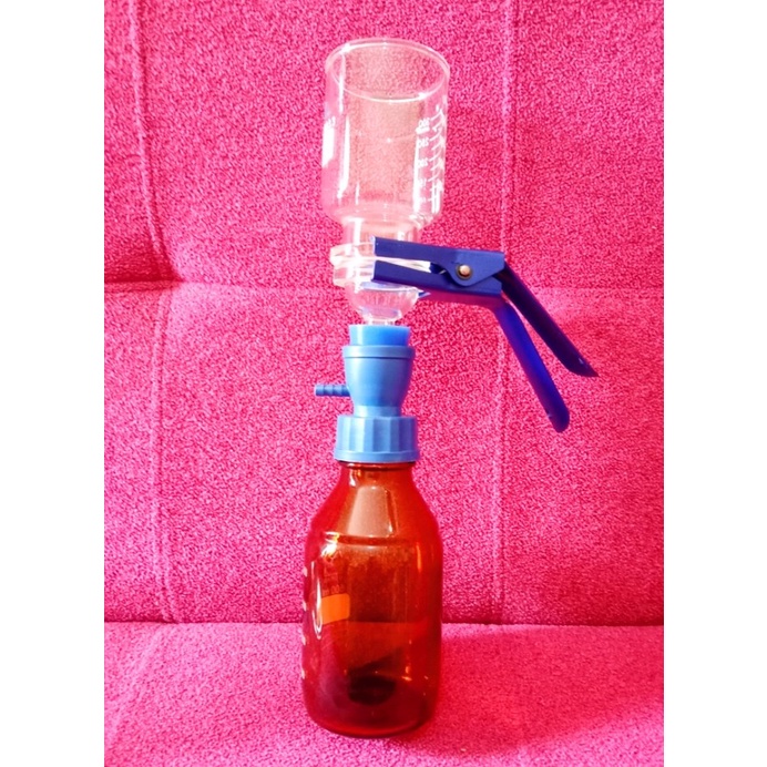 Vacuum Filtration Set Rubber Connection with Bottle Flask Type GL 45
