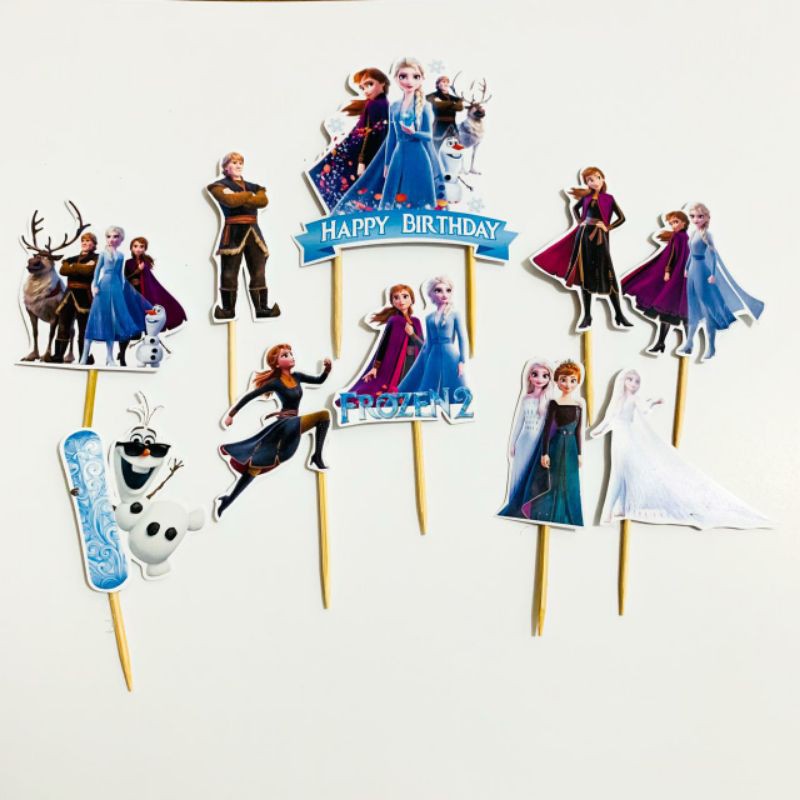 Frozen 2 Minitopper Topper Cake Birthday / Hiasan Kue Ulang Tahun
