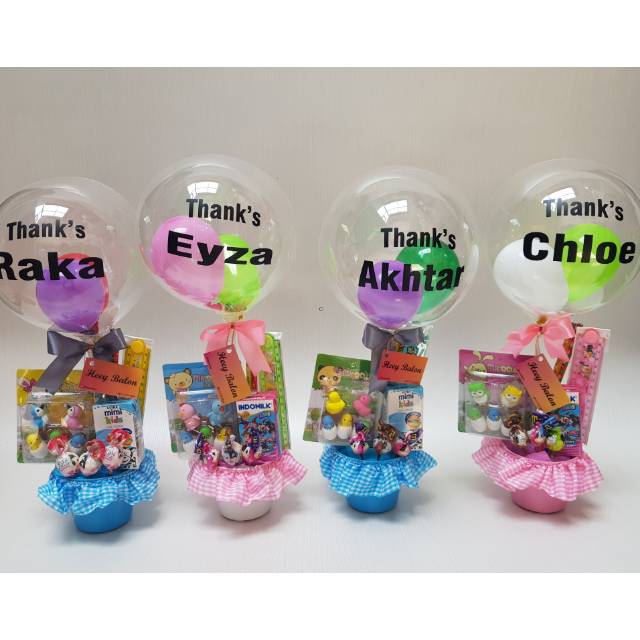 Hot Air Balon / Balon Ultah / Balon Buket / Souvenir Ultah / Balon Snack / Kado / Balon Box /