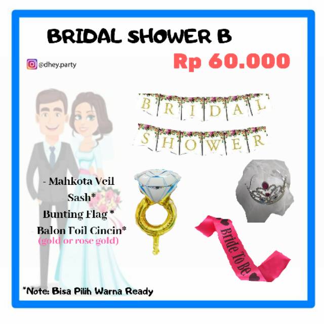 Jual PAKET BRIDAL SHOWER Shopee Indonesia