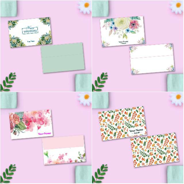 

Amplop Kondangan Custom Motif Flower isi 50 pcs