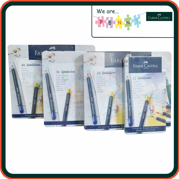 

Faber Castell Creative Studio Goldfaber / Pensil Warna Premium 12/24/36/48 Kaleng / Tin