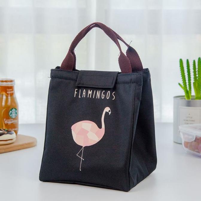 Penjualan Spesial TSC - Tb103 Tas Bekal Motif Flamingo Anak Lunch Bag Sekolah