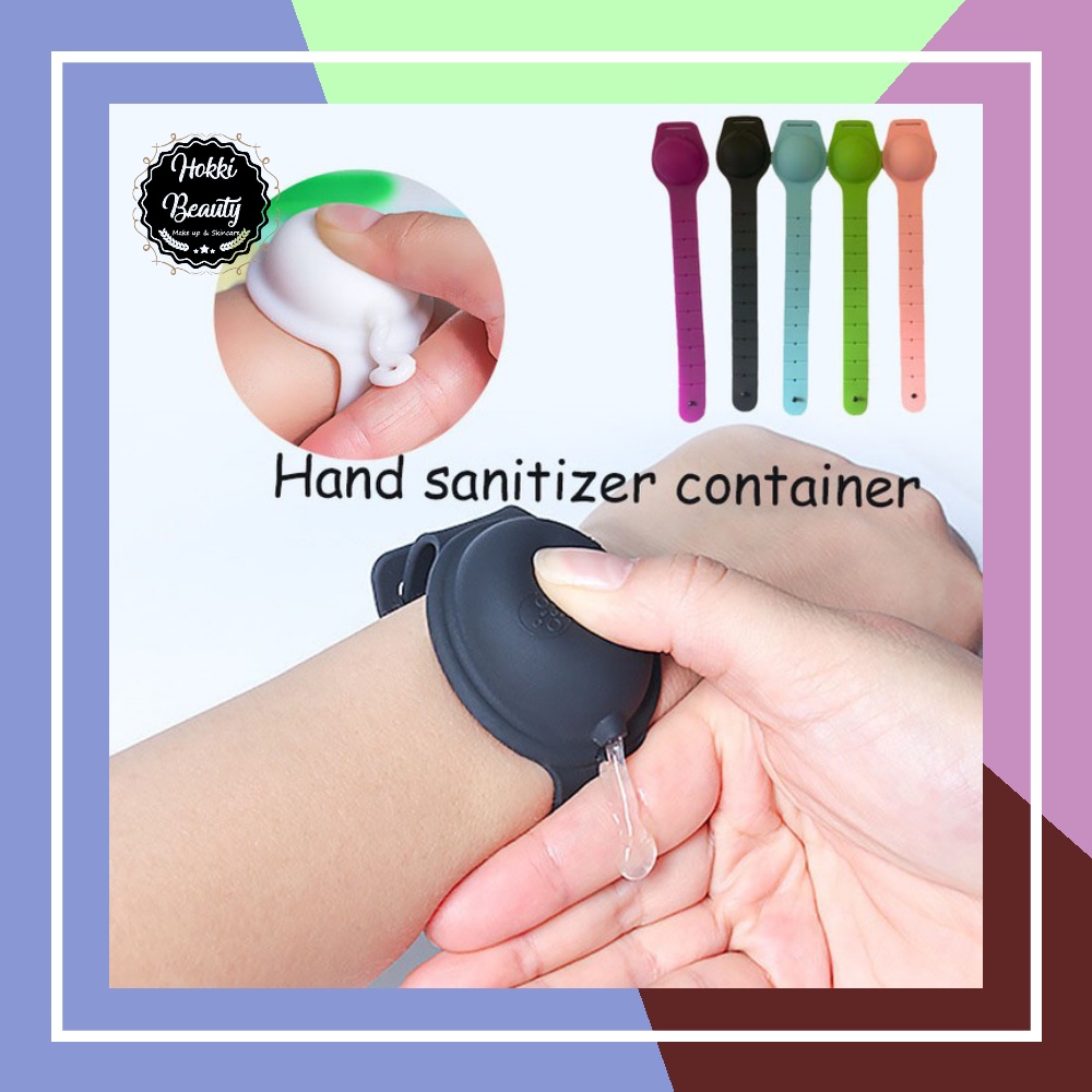 JAM TANGAN GELANG BAND HAND SANITIZER ADA TUTUP DEWASA ANAK ANTI KUMAN