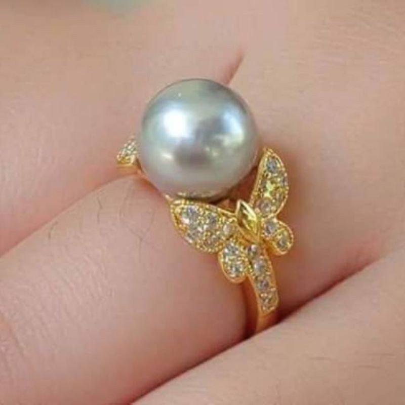 cincin rhodium mutiara lombok cincin rhodium mutiara tawar