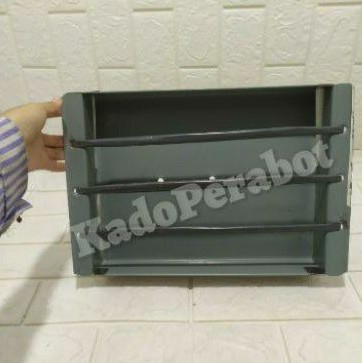 Bakaran sate 33x22cm - tempat arang bakar sate - tempat bakaran kotak