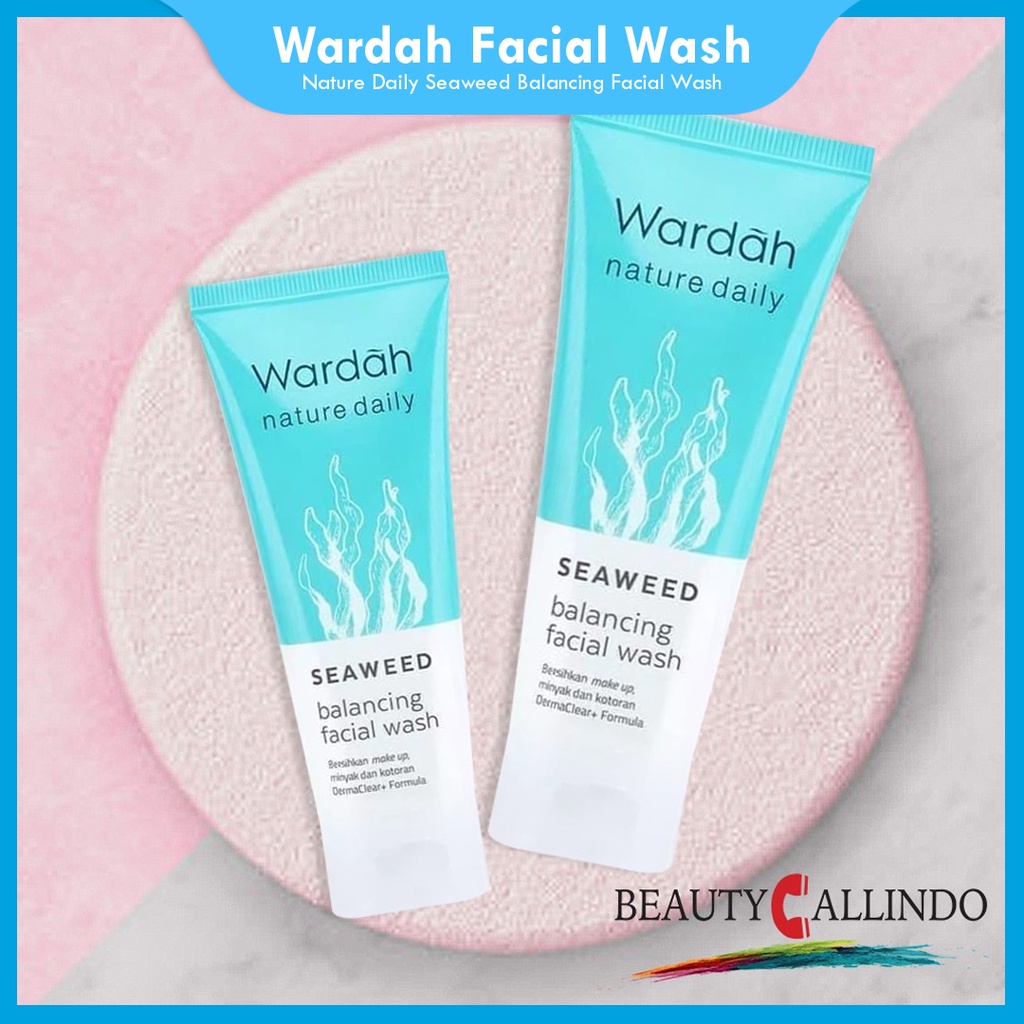 Wardah Nature Daily Seaweed Balancing Facial Wash | Pembersih Wajah