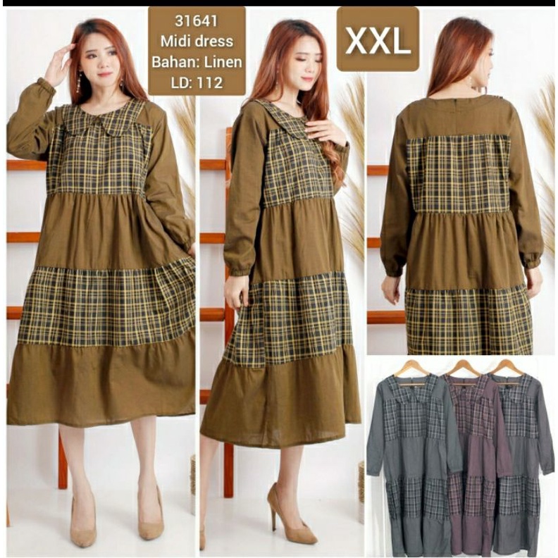 midi dres kotak