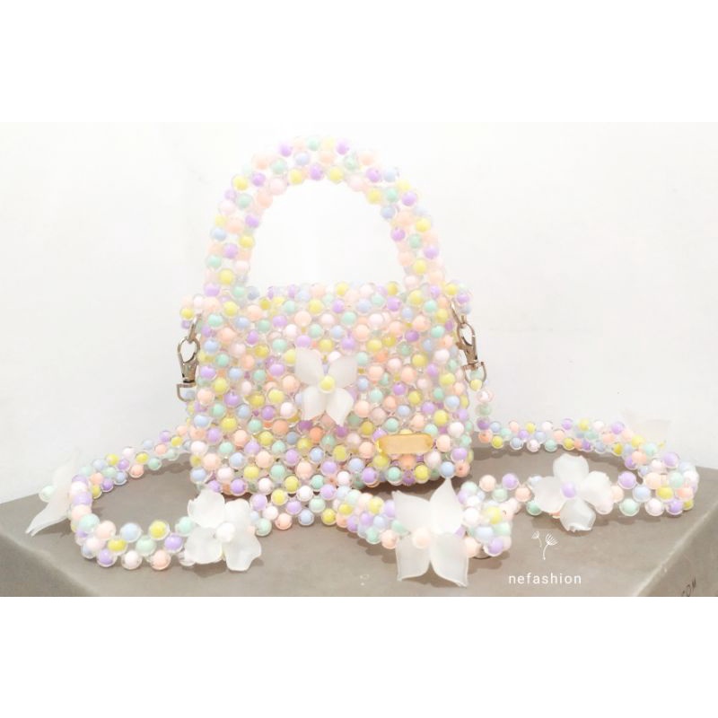 Candys beaded bag / bead bag / tas manik / tas manik manik