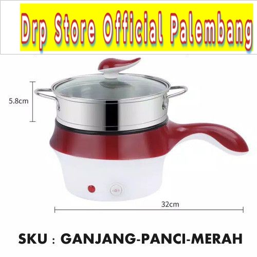 Goto Ganjang Panci Listrik Elektrik Fry Pan Serbaguna Portable - Merah