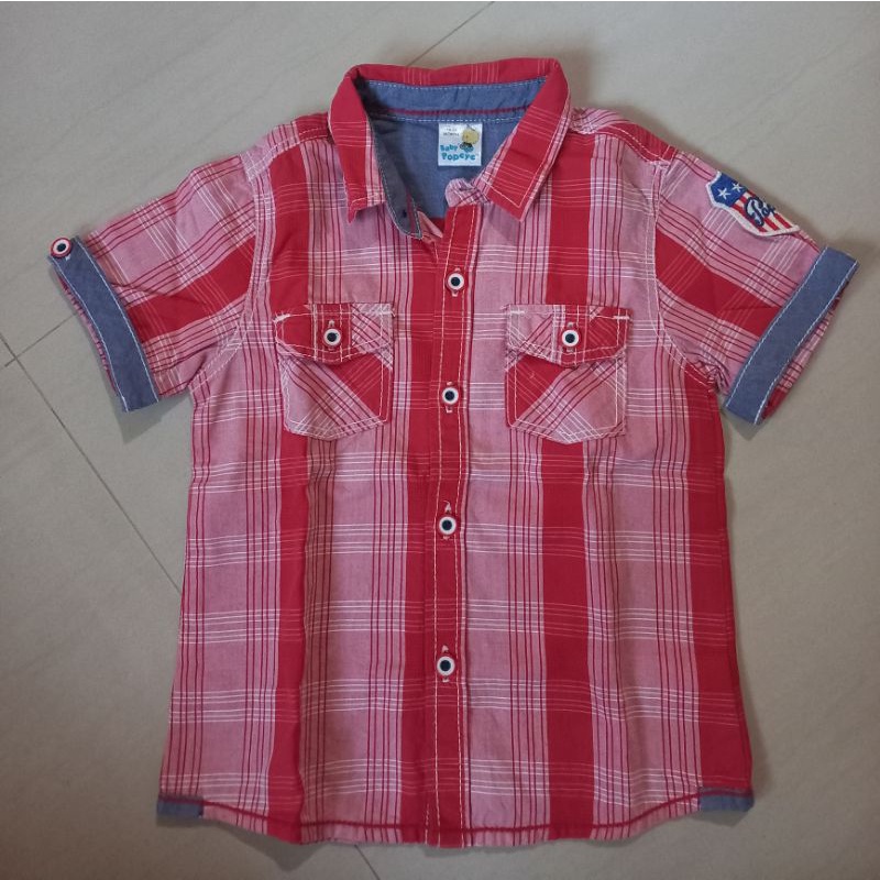atasan/kemeja anak bayi preloved baby popeye