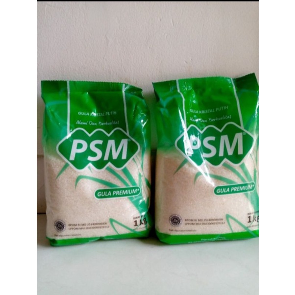 

PSM gula premium gula pasir PSM kemasan 1 kg