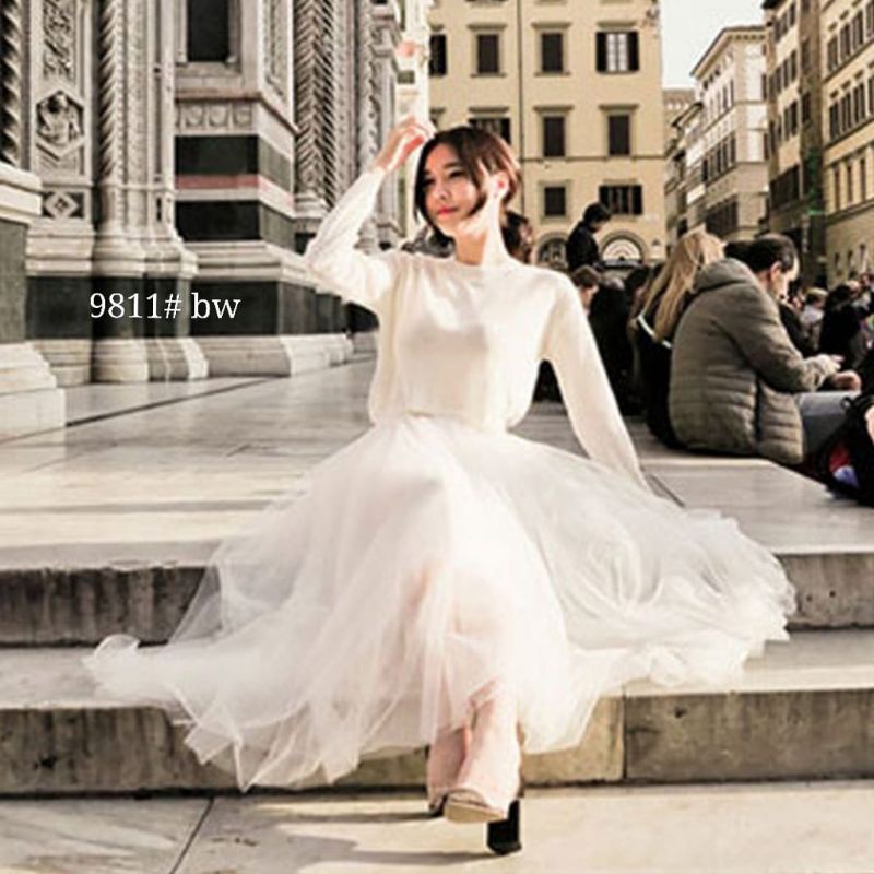 MDLV ~ 9811 TUTU LONG SKIRT ROK TILE ROK KOREA ROK LACE ROK IMPORT ROK TUTU MEKAR FASHION IMPORT