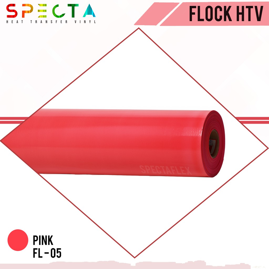 POLYFLEX FLOCK KOREA SPECTAFLEX FL-05 FLOCK HTV PINK