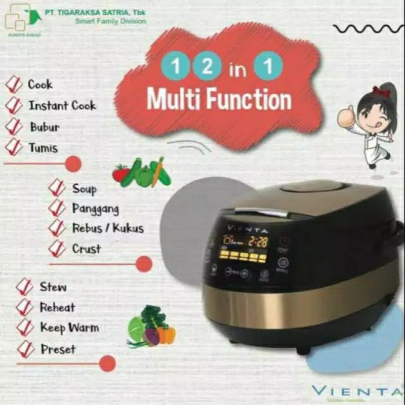 TIGARAKSA EDUCATIONAL - NEW SMART COOKER - RICE COOKER - SLOWCOOKER - VIENTA