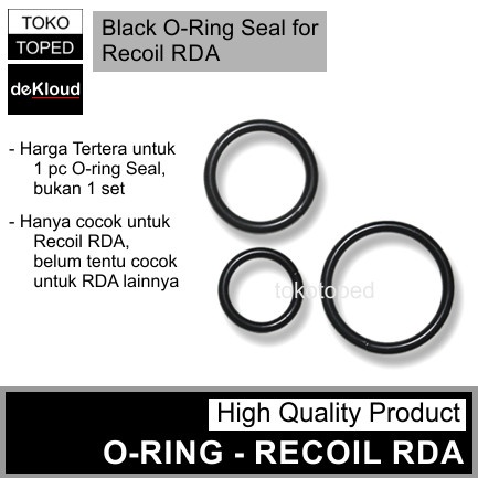 Black O-Ring Seal for RECOIL RDA | karet sil silicon silikon