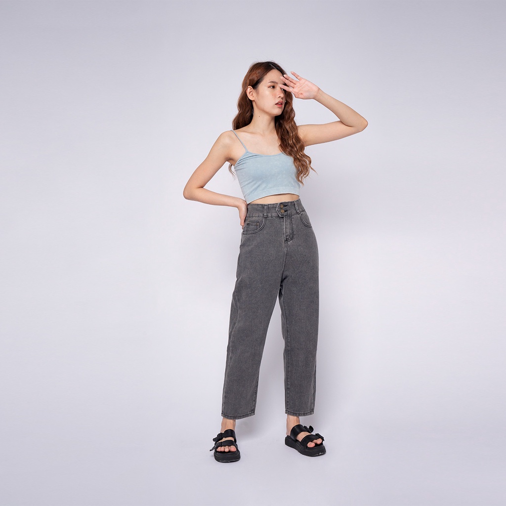 VIERLIN - Jeans 7576 - BOYFRIEND JEANS HIGHWAIST