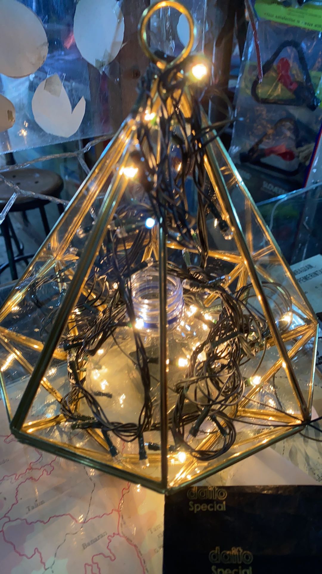 Terrarium Diamond Octagon Segi Delapan Tempat Cincin Kaca Hantaran Lamaran Nikah Wedding Ring Box