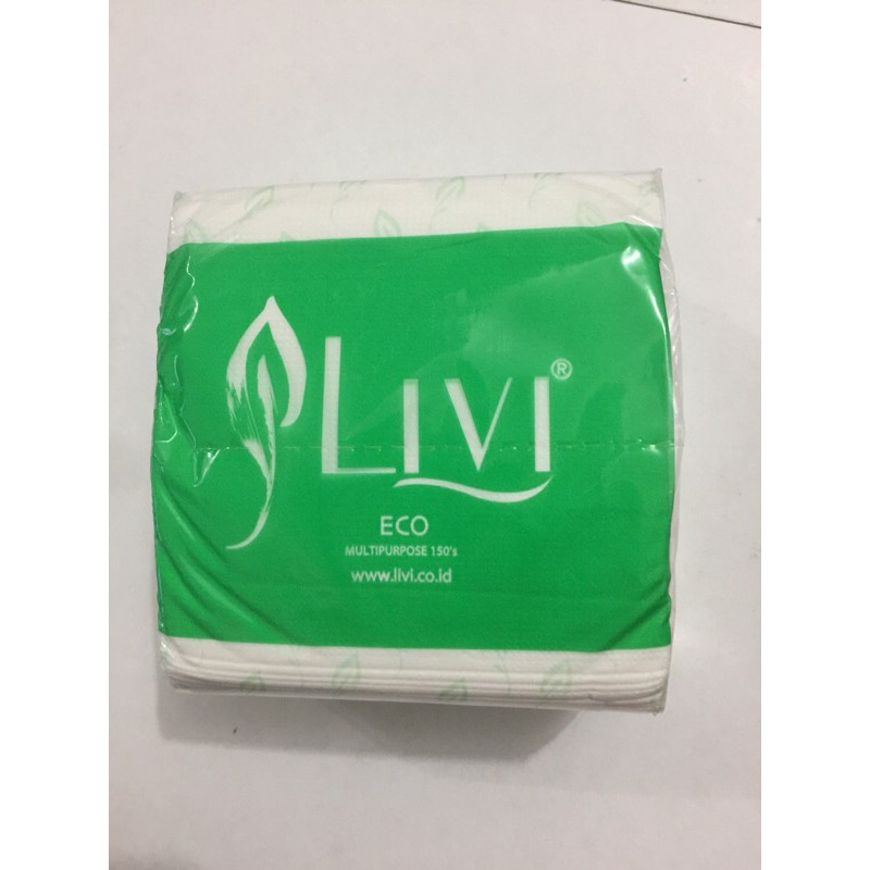 TISU LIVI POP UP Kecil Tissue Meja Ekonomis