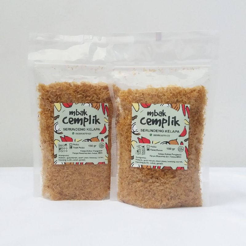 

150gr SERUNDENG KELAPA MBAK CEMPLIK