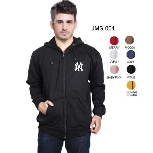 AA1 - Jaket Hoodie Fleece Tebal Cowok Pria || COD || Mister Mr