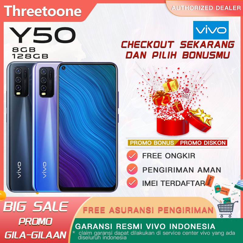 Vivo Y50 Ram 8GB/128GB - Bisa Cicilan Tanpa Kartu Kredit