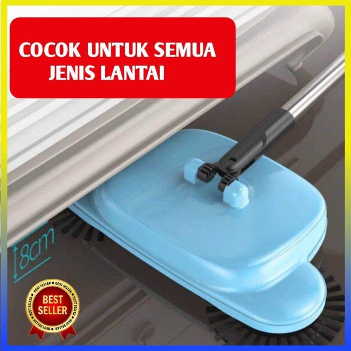 Super Broom Sapu Otomatis Tanpa Listrik Ringan