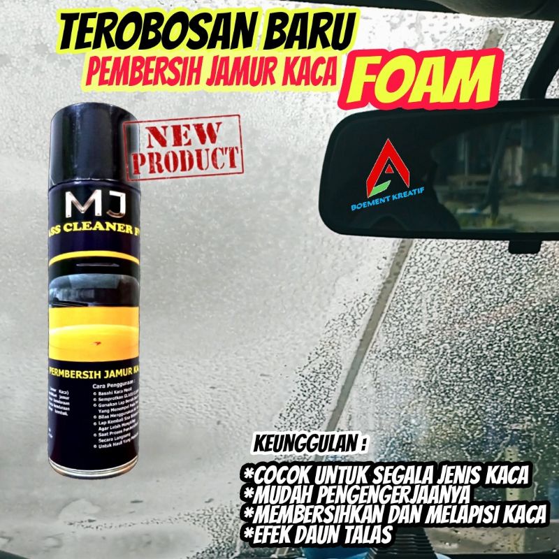 Penghilang Jamur Kaca Mobil / Glass Cleaner / Pembersih Kerak Jamur Kaca efek daun talas