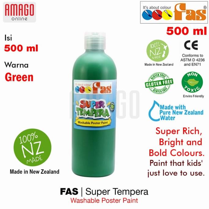 

Fas - Super Tempera Washable Poster Paint - 500 Ml - Green - 058