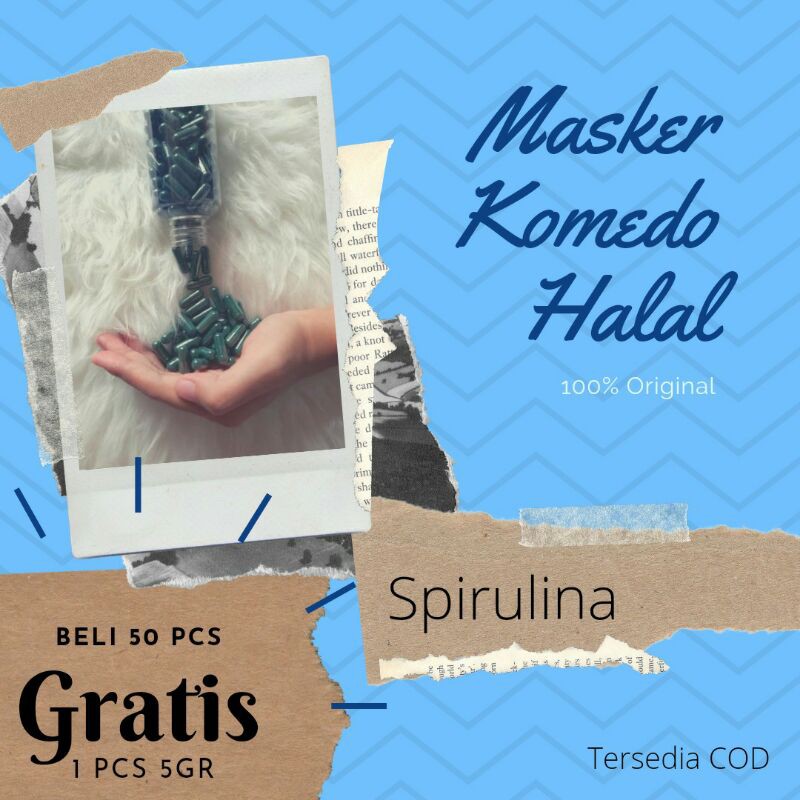 Termurah/Spirulina / masker wajah / masker spirulina / spirulina murah /masker spirulina murah