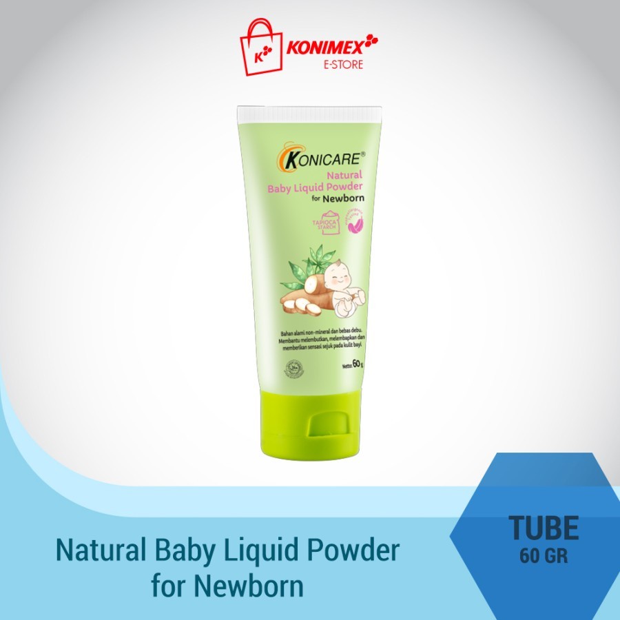 KONICARE NATURAL LIQUID POWDER NEWBORN 60GR TUBE