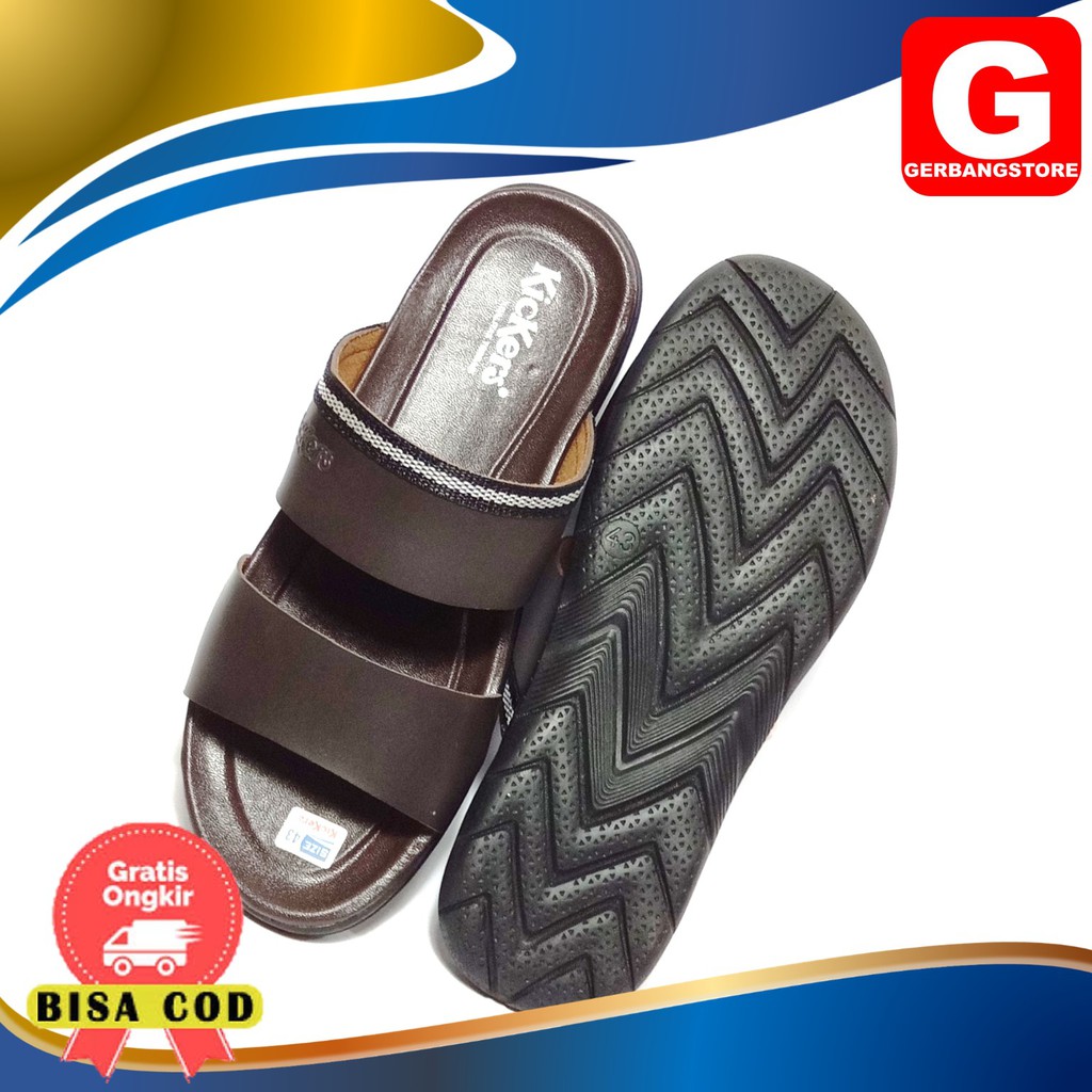 Sandal Pria Model Trendy Hand Made Bukan Kulit [ IRN ]