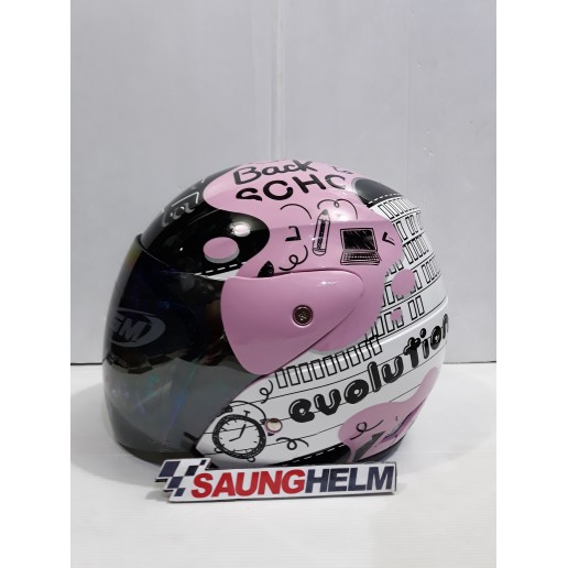 HELM GM EVOLUTION NOTE # LIGHT PINK/BLACK