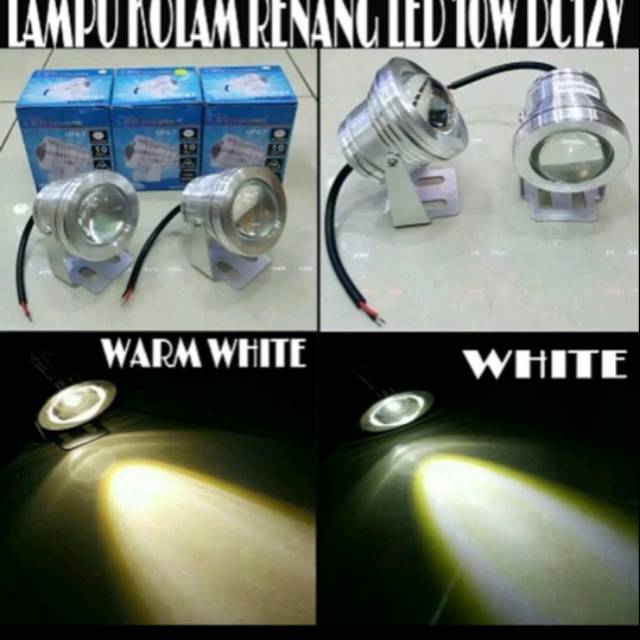  Lampu  kolam  led  kolam  renang ikan  12vdc 10w 10 watt lampu  