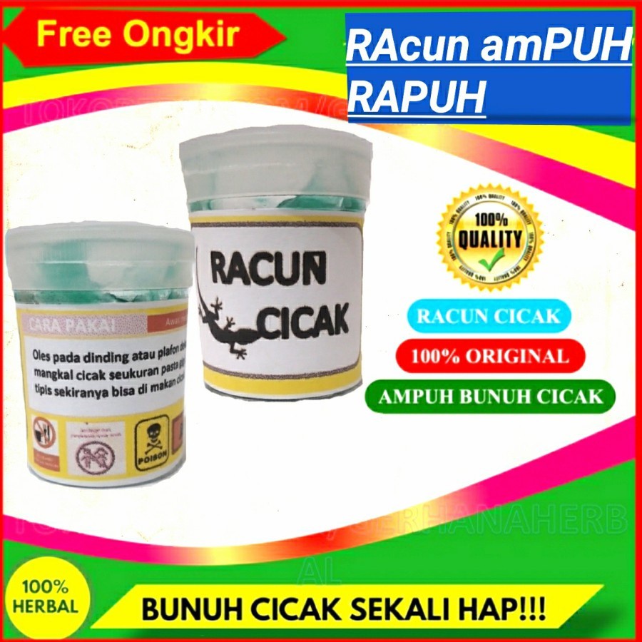 RACUN CICAK Herbal Ampuh Racak SALEP Herbal Asli Obat Pembasmi Cicak Dan Tokek