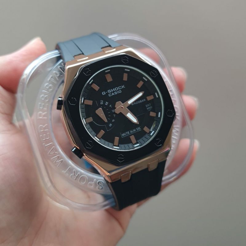 Jam tangan Sporty Casio G-SHOCK GM 5600 GM5600 strap Rubber AP fullset