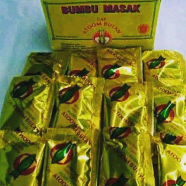 

Bumbu Atom 1 Dus isi 20 pcs 160 gram Penyedap Rasa Makanan Gurih