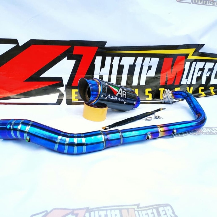 Knalpot racing AUSTIN RACING Carbon Bluemoon R15 - CB150R - CBR150