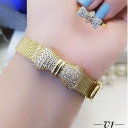 Titanium Set Gelang dan Cincin Wanita G8421