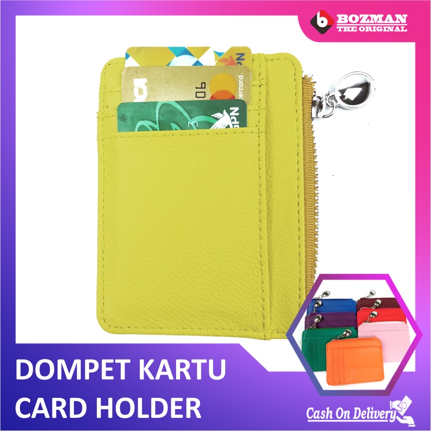 DOMPET KARTU WALLET CARD HOLDER KULIT PU LEATHER PREMIUM